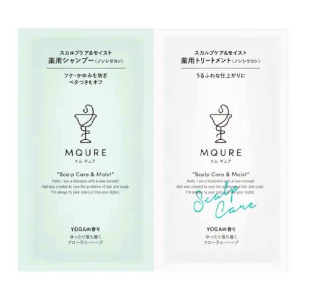 MQURE SCALP CARE & MOIST SHAMPOO&TREATMENT (TRIAL) 10ml x2